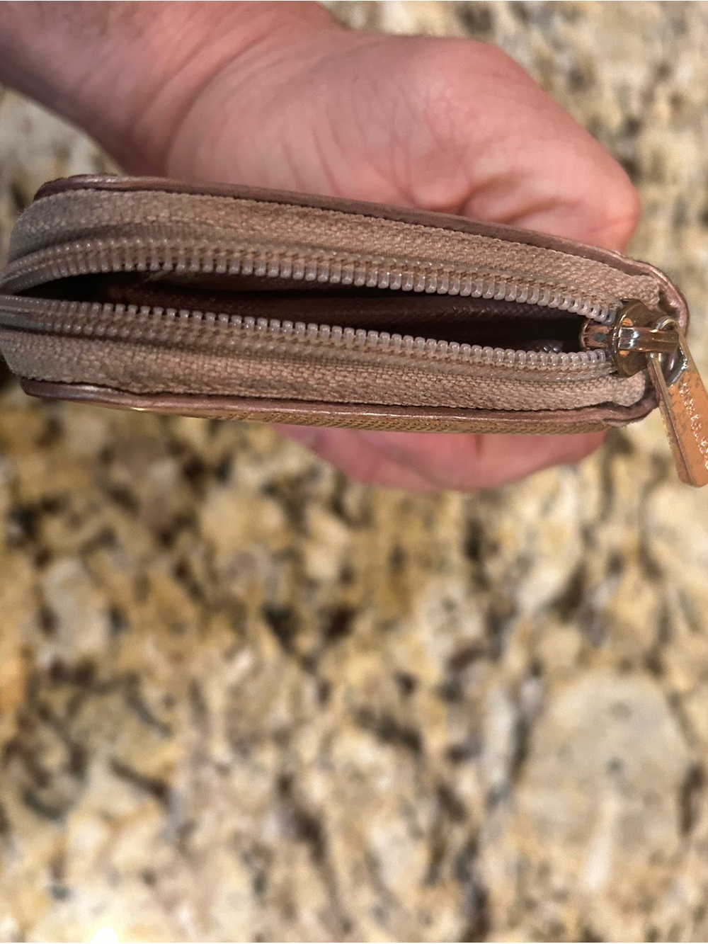 Michael Kors Zip Around Wallet Copper Color - Picture 6 of 7